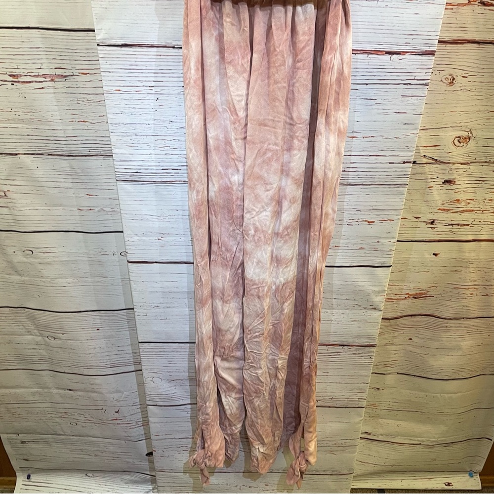 NEW Free People Just Float Tie Dye Strapless Jumpsuit in Peach - size small - Picture 7 of 11